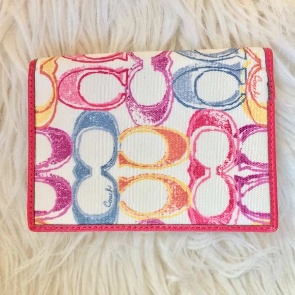 Coach Handbags - Coach Poppy Dream C Signature Scribble Wallet